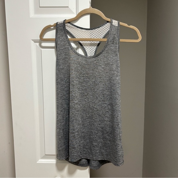 Reebok Racerback Workout Tank Gray - Picture 6 of 8